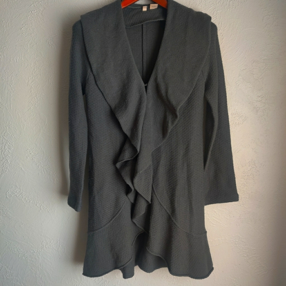 Anthropologie Moth Pure Merino Wool Knit Cardigan Sweater